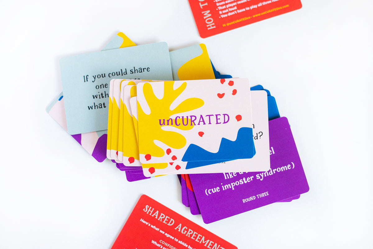 unCURATED is a card game rooted in emotional well-being. It exists to ...